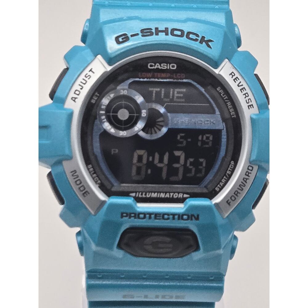 Casio G-Shock G-Lide Winter Digital Watch Teal Blue Marine GLS-8900-2 Y2K